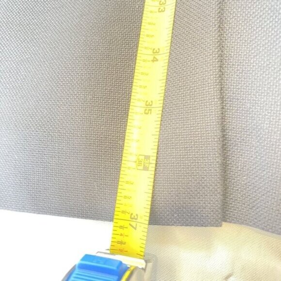 Tory Burch Navy Blue Sleeveless Knee-Length Faux Wrap Wool Dress Size 12 - Picture 9 of 9